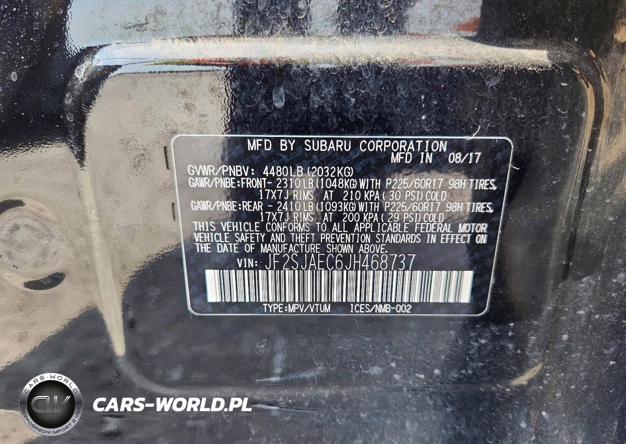 2018 Subaru Forester 2.5I Premium VIN:JF2SJAEC6JH468737 - 13