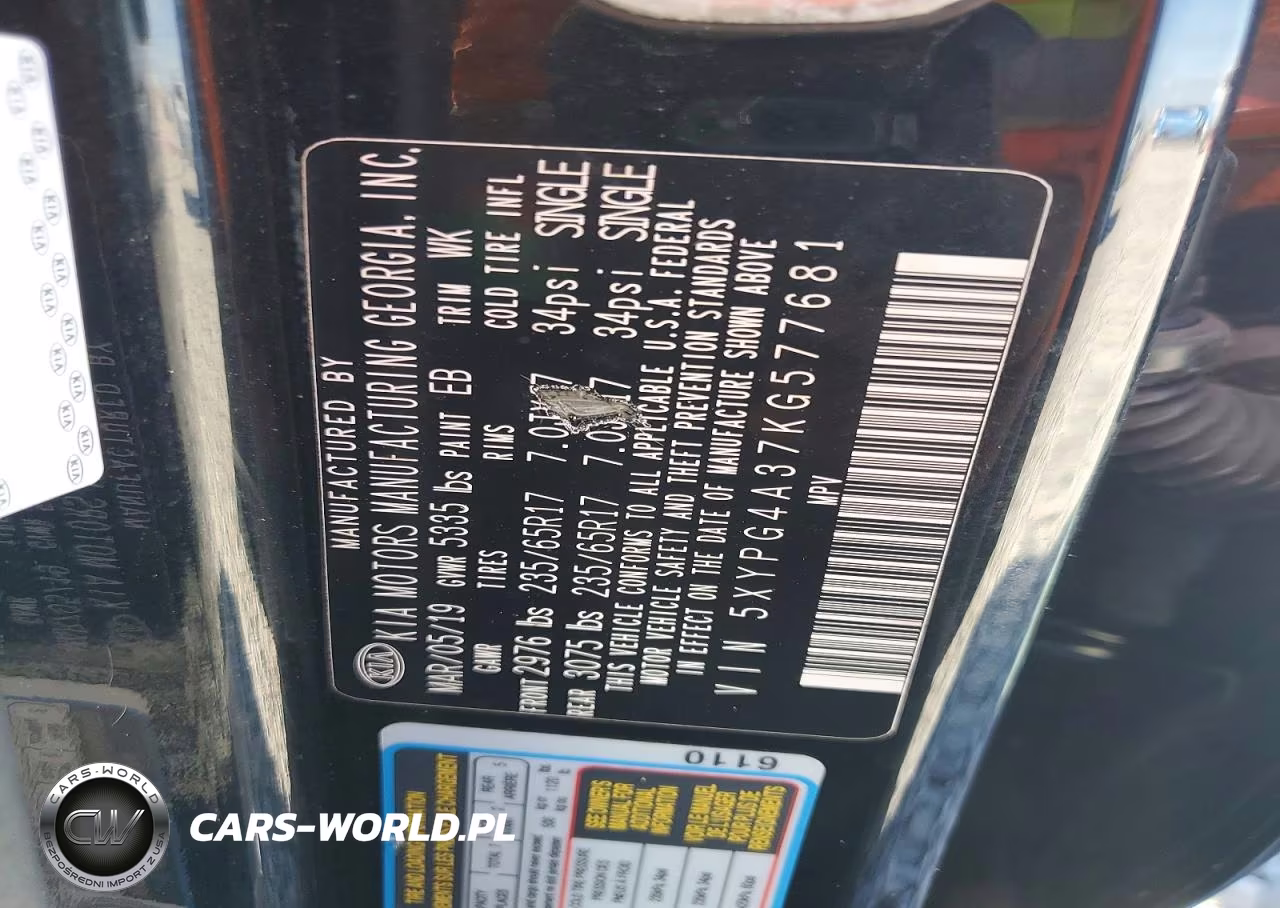 2019 Kia Sorento L VIN:5XYPG4A37KG577681 - 12