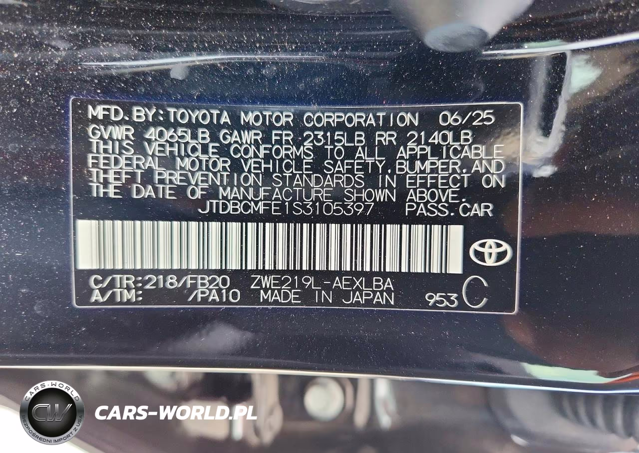 2025 Toyota Corolla Hybrid Le VIN:JTDBCMFE1S3105397 - 13