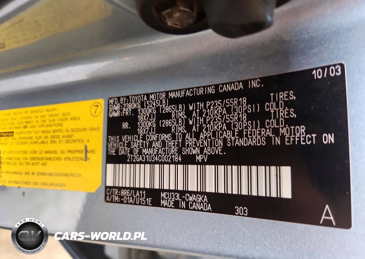 2004 Lexus Rx 330 VIN:2T2GA31U34C002184 - 13