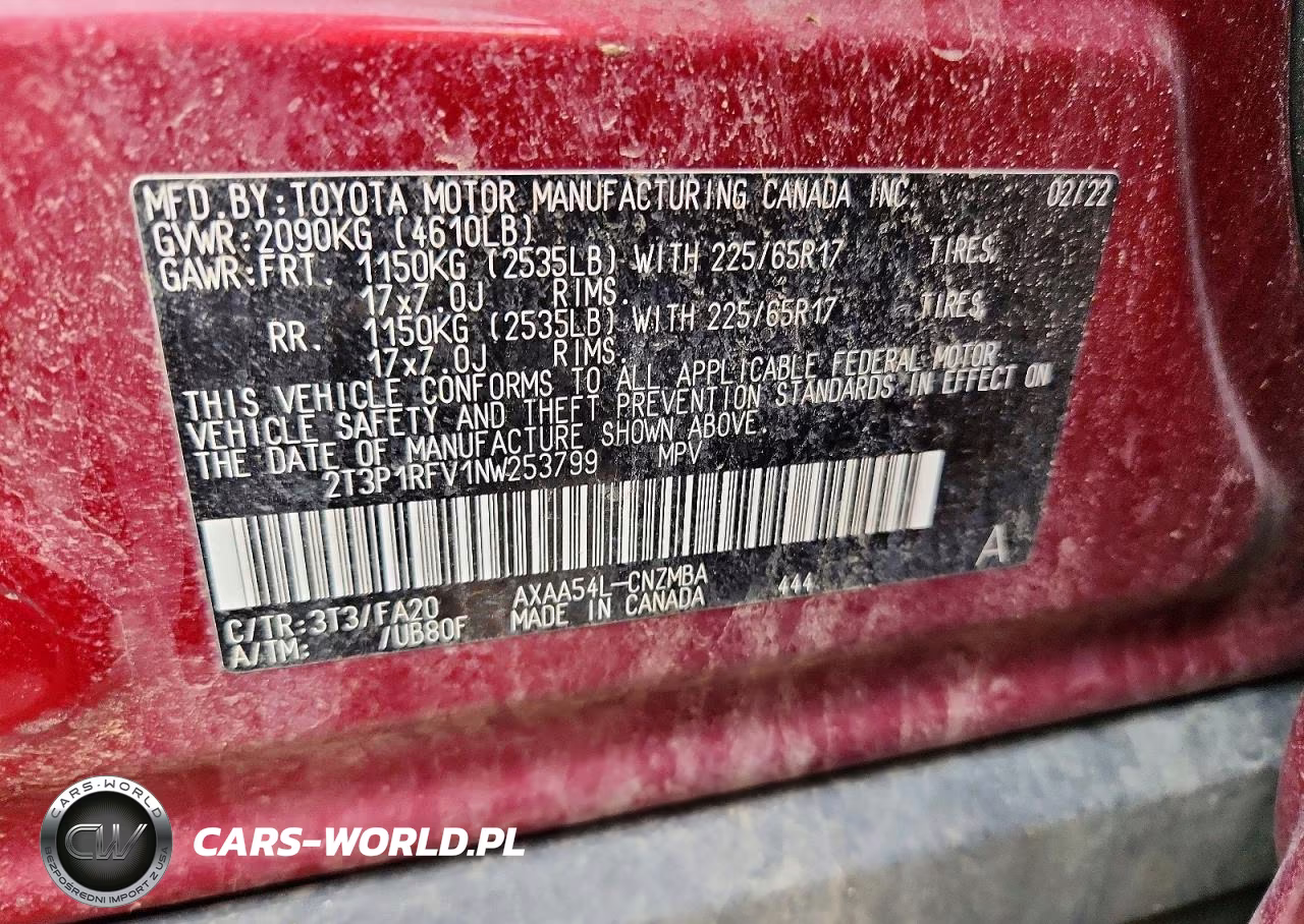 2022 Toyota Rav4 Xle VIN:2T3P1RFV1NW253799 - 13