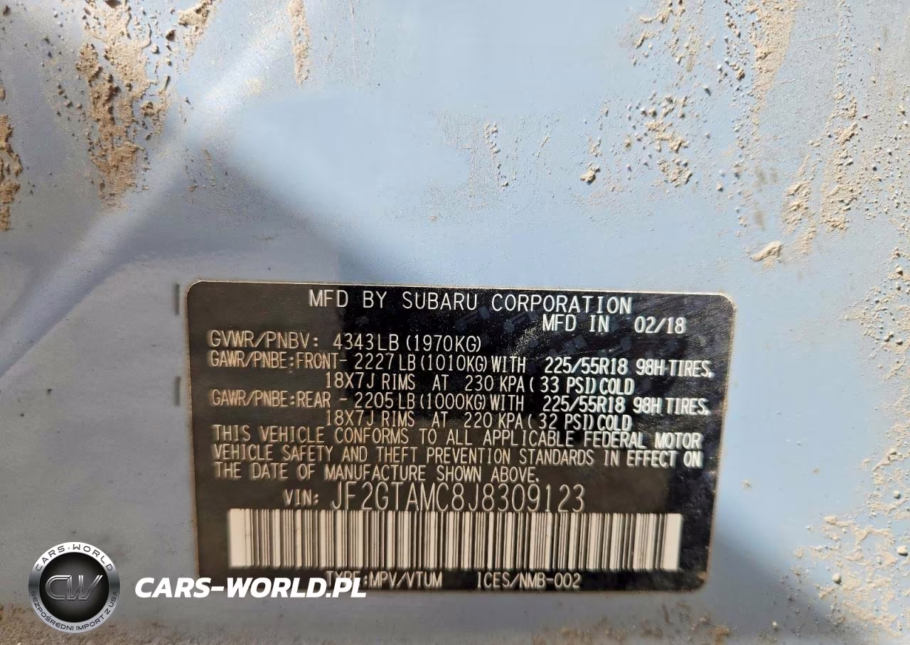 2018 Subaru Crosstrek Limited VIN:JF2GTAMC8J8309123 - 12