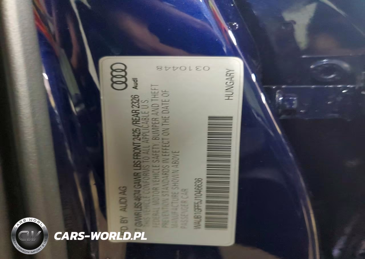 2018 Audi S3 Premium Plus VIN:WAUB1GFF5J1046636 - 12