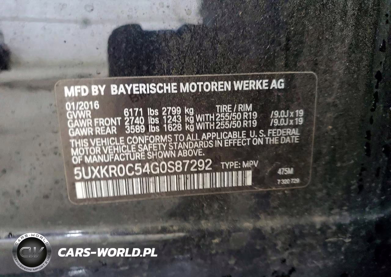 2016 BMW X5 xDrive35I VIN:5UXKR0C54G0S87292 - 13