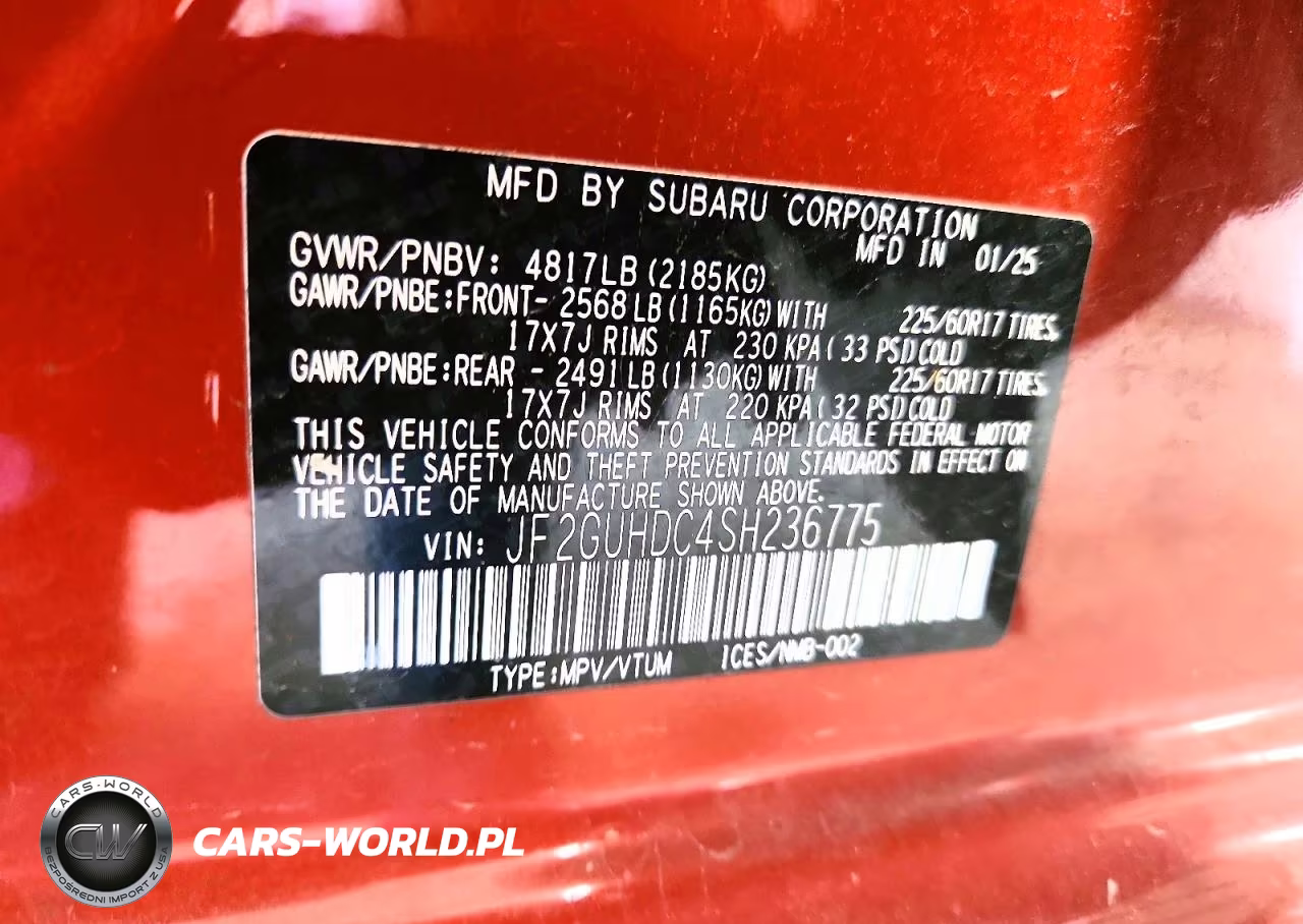 2025 Subaru Crosstrek Premium VIN:JF2GUHDC4SH236775 - 13