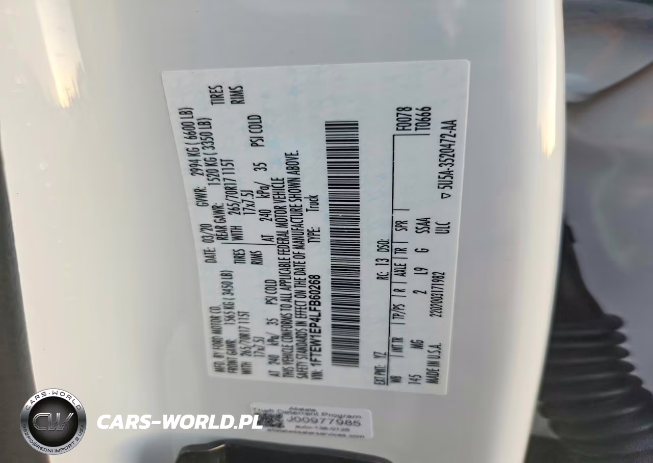 2020 Ford F150 Xlt VIN:1FTEW1EP4LFB60268 - 12