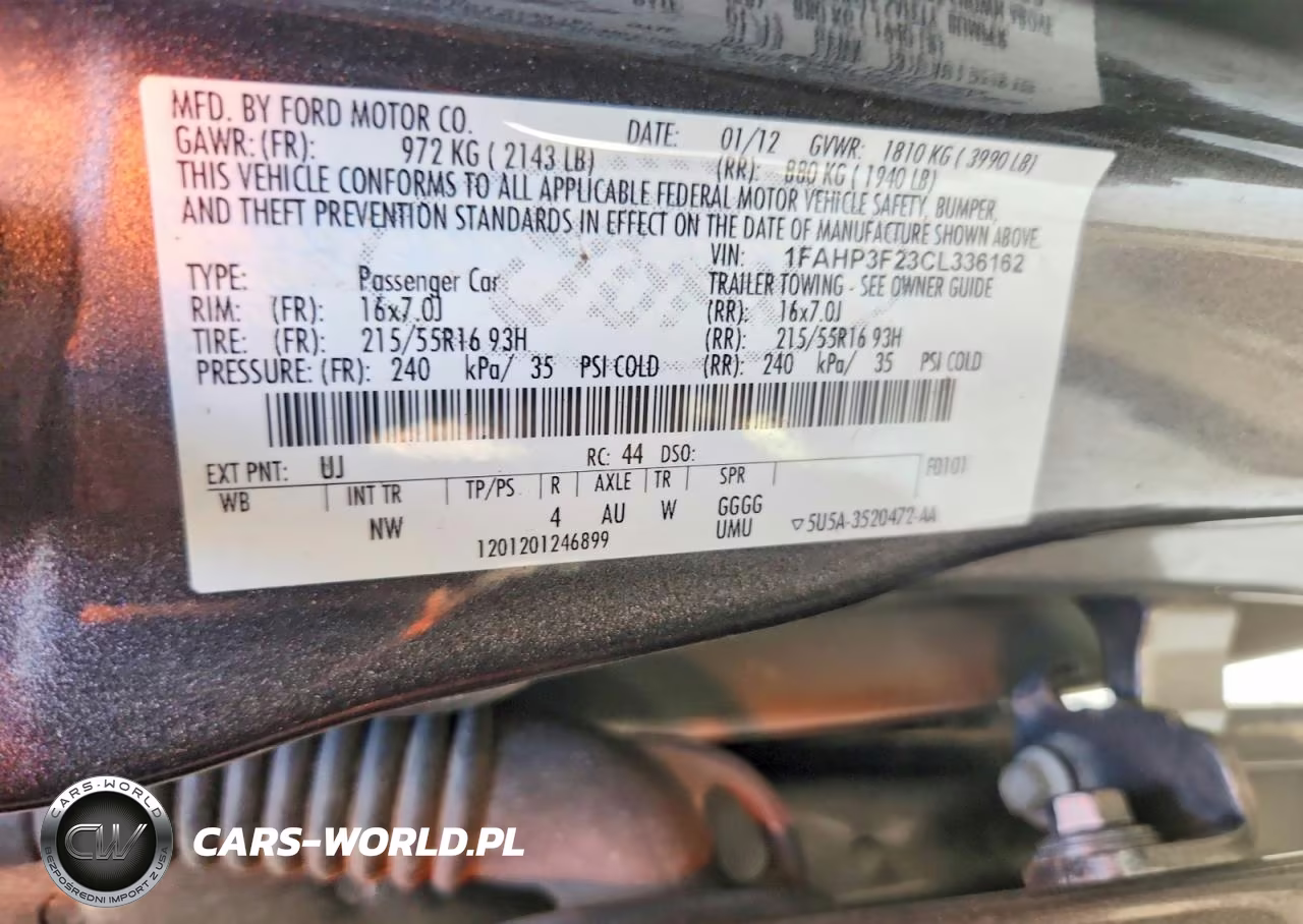 2012 Ford Focus Se VIN:1FAHP3F23CL336162 - 13