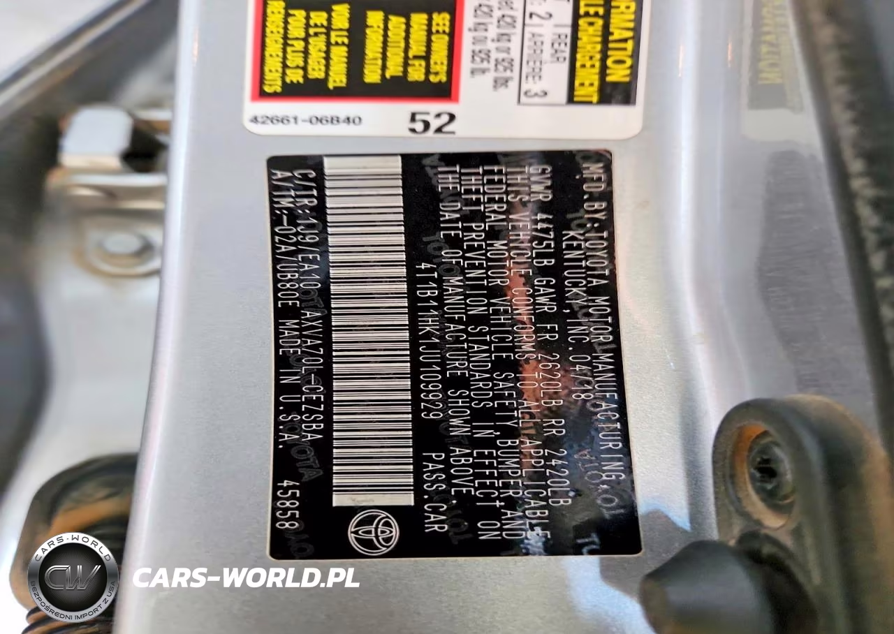 2018 Toyota Camry Se VIN:4T1B11HK1JU109929 - 12