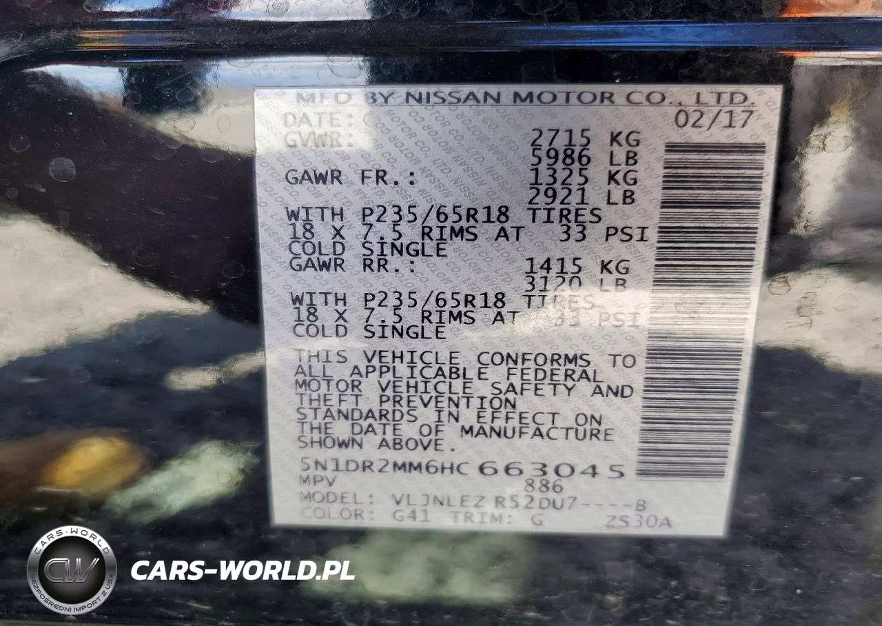 2017 Nissan Pathfinder Sv VIN:5N1DR2MM6HC663045 - 13