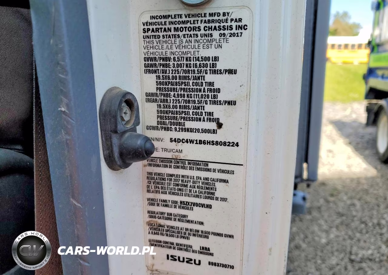 2017 Isuzu Npr Hd Dump Truck VIN:54DC4W1B6HS808224 - 12