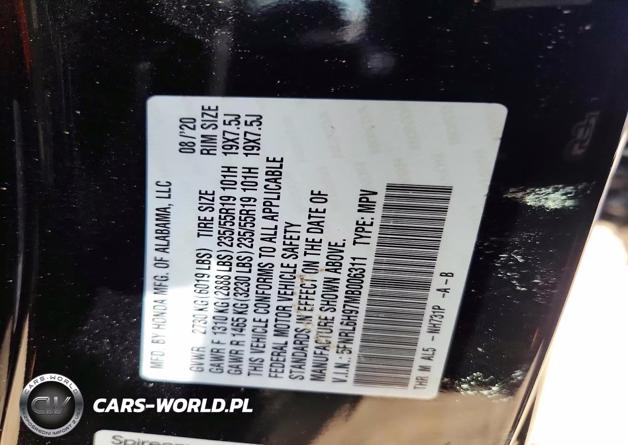 2021 Honda Odyssey Elite VIN:5FNRL6H97MB006311 - 14