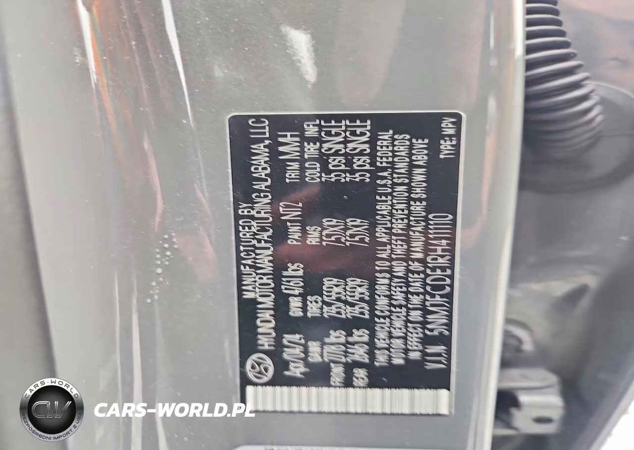 2024 Hyundai Tucson Sel VIN:5NMJFCDE1RH411110 - 12