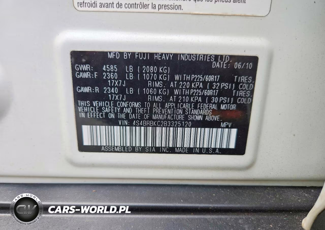 2011 Subaru Outback 2.5I Limited VIN:4S4BRBKC2B3325120 - 14