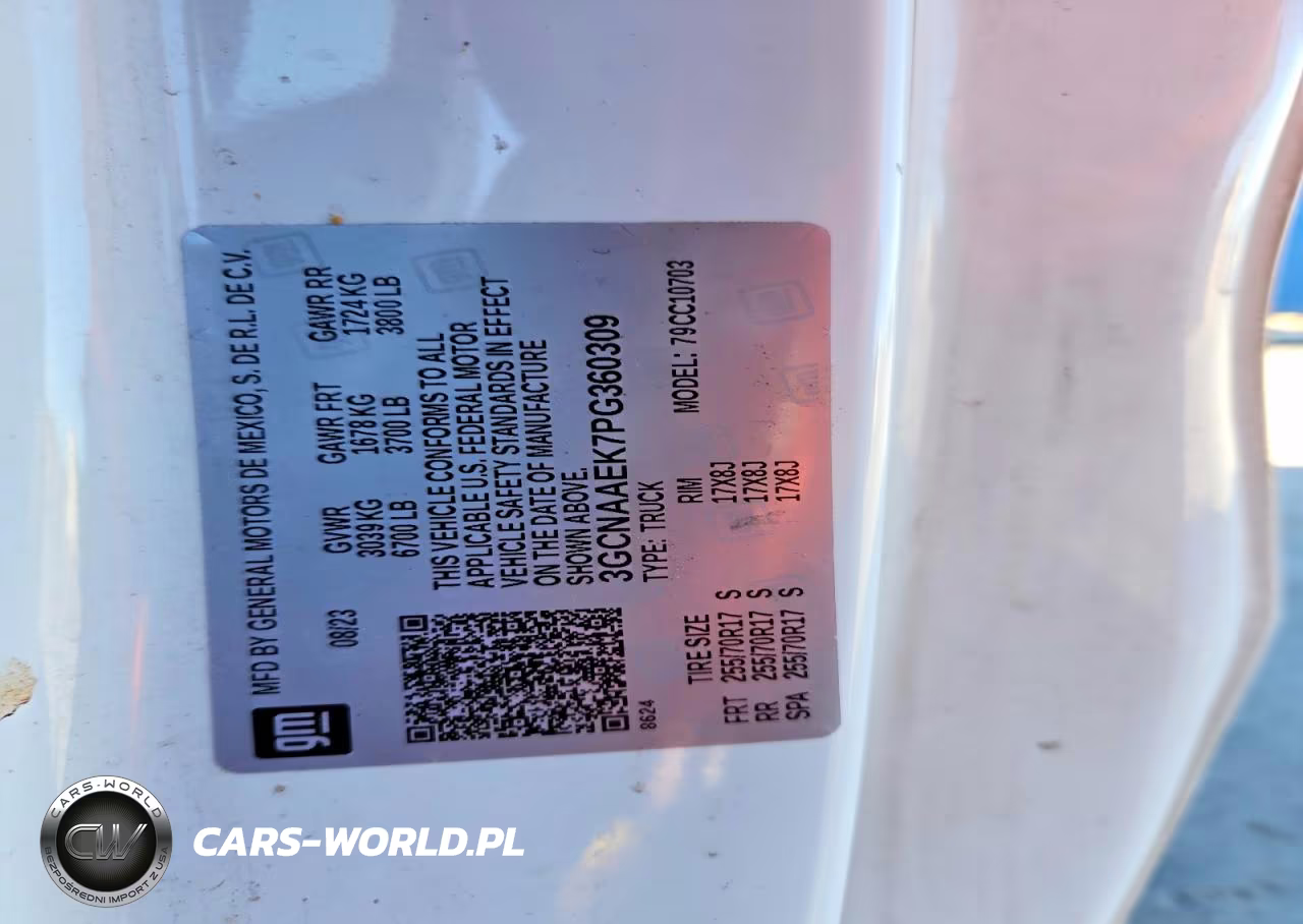 2023 Chevrolet Silverado C1500 VIN:3GCNAAEK7PG360309 - 12