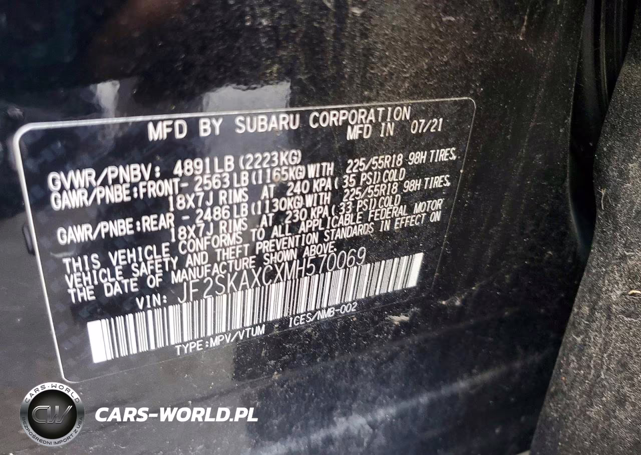2021 Subaru Forester Touring VIN:JF2SKAXCXMH570069 - 13