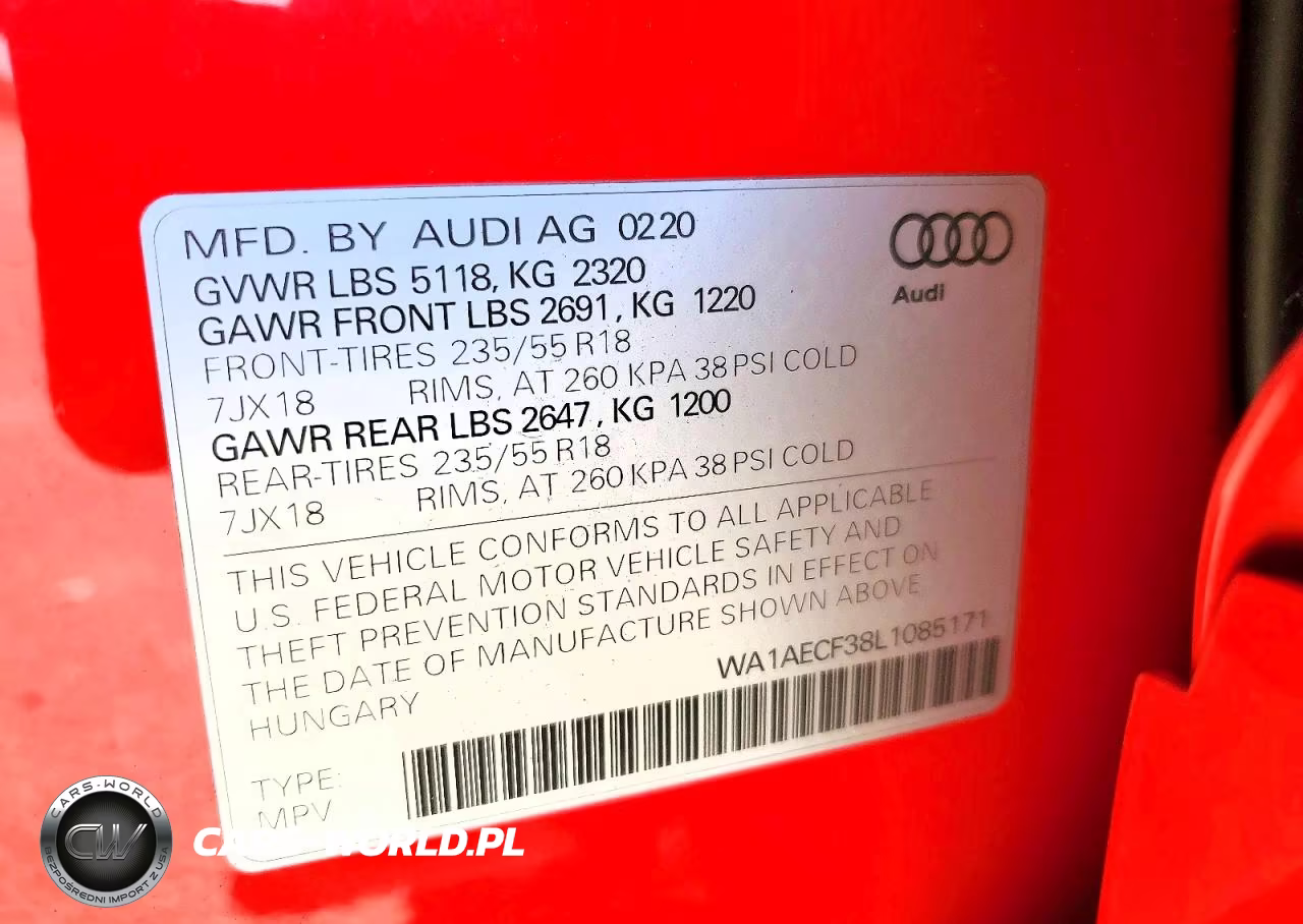 2020 Audi Q3 Premium VIN:WA1AECF38L1085171 - 14