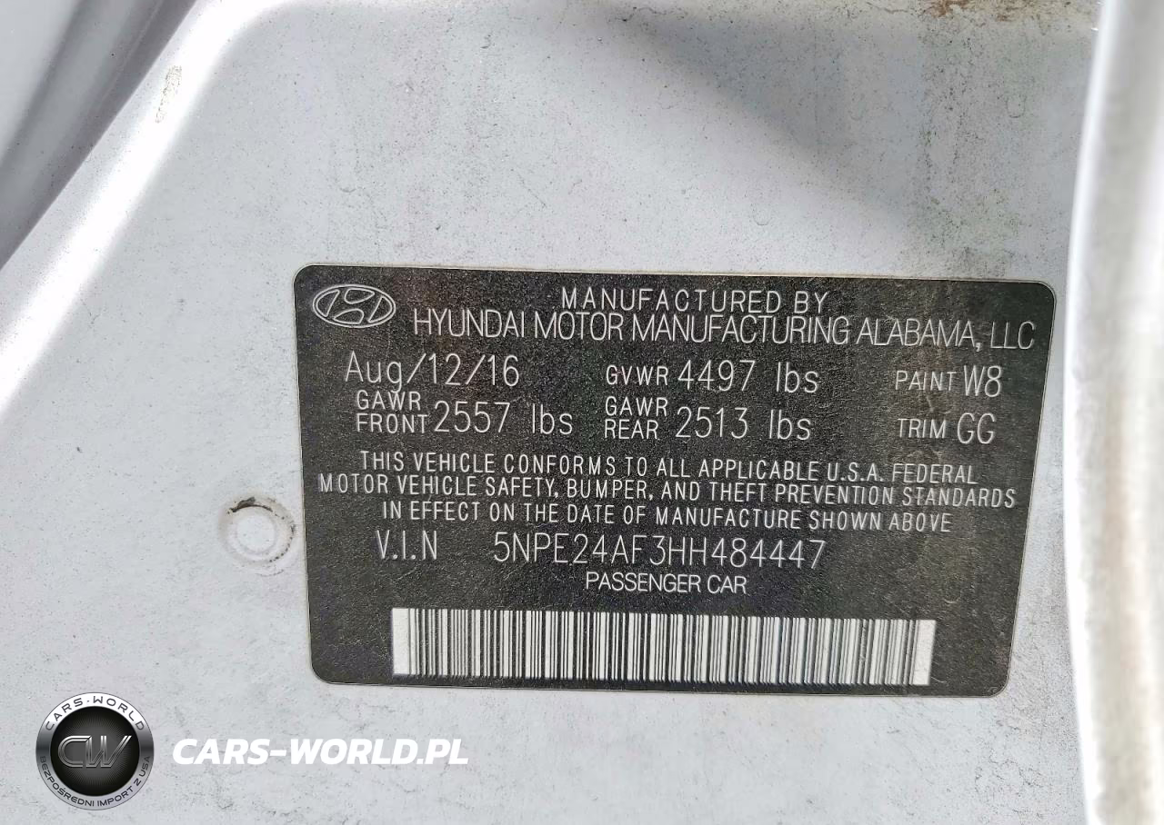 2017 Hyundai Sonata Se VIN:5NPE24AF3HH484447 - 12