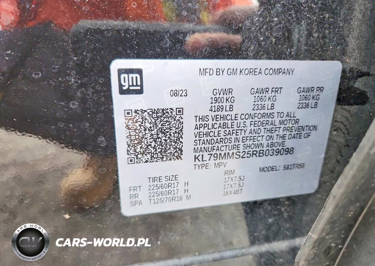2024 Chevrolet Trailblazer Ls VIN:KL79MMS25RB039098 - 13