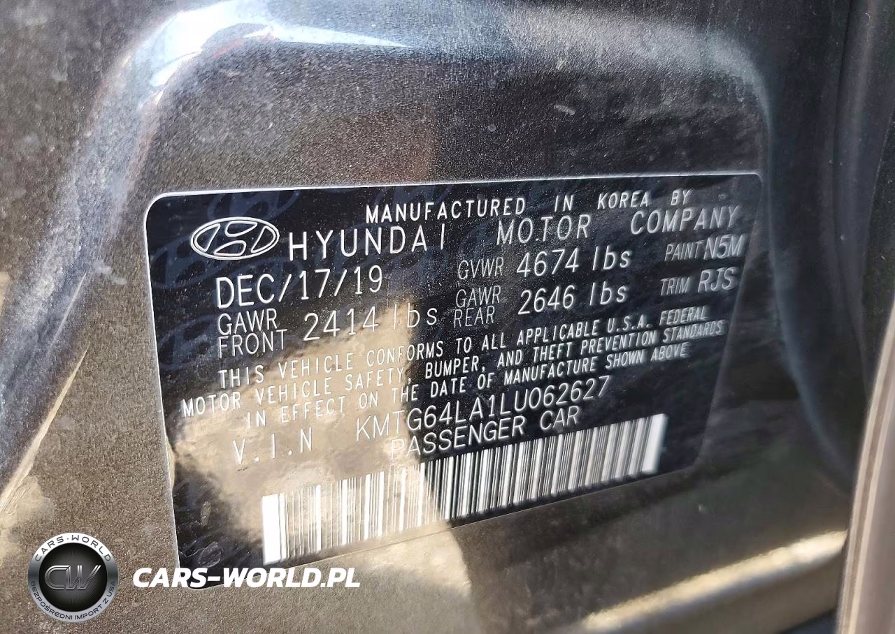 2020 Genesis G70 2.0T VIN:KMTG64LA1LU062627 - 13