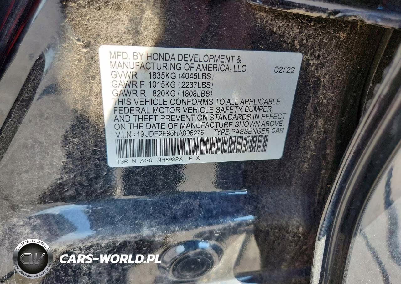 2022 Acura Ilx Premium A-Spec VIN:19UDE2F85NA006276 - 13