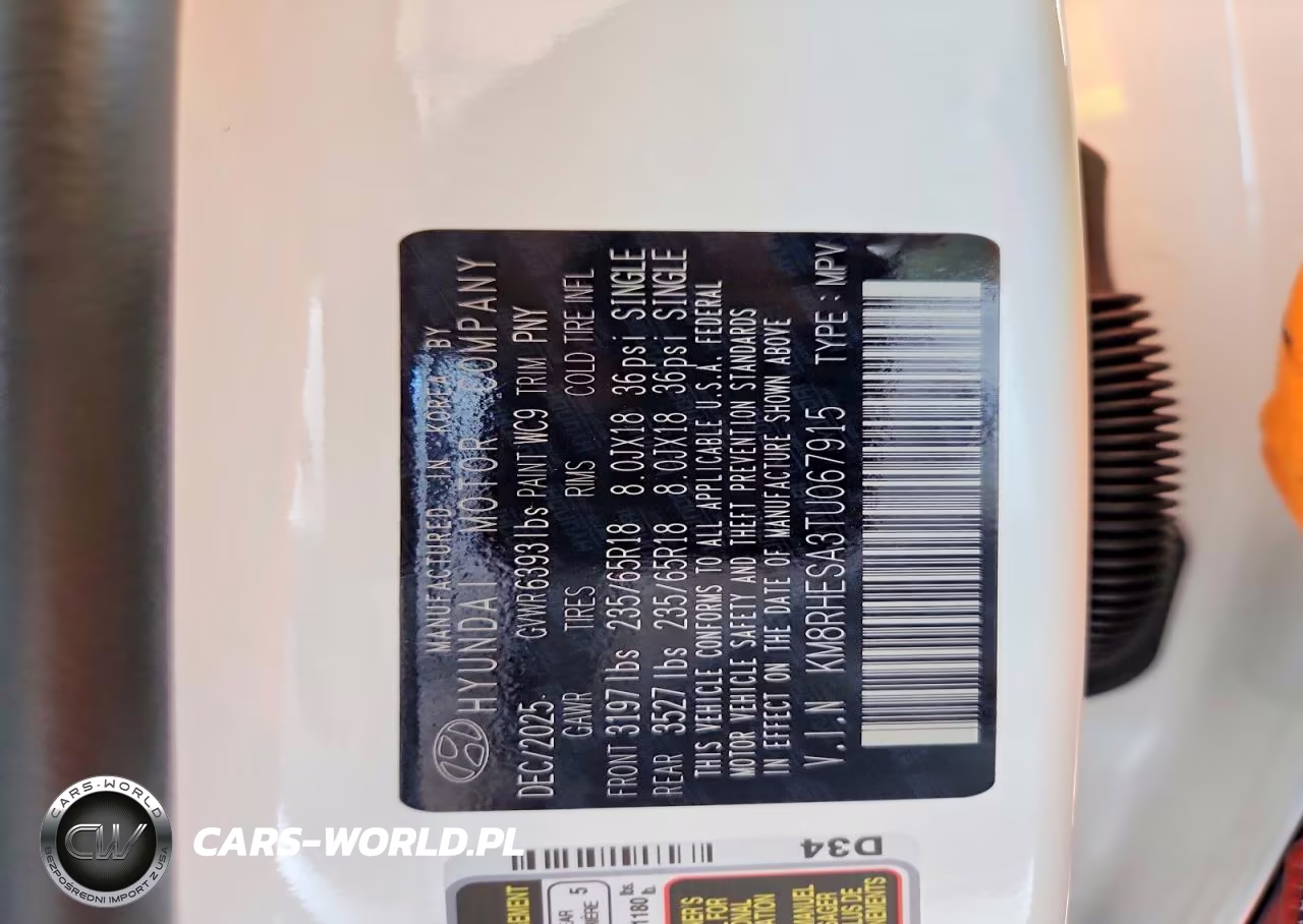 2026 Hyundai Palisade Sel Premium VIN:KM8RHESA3TU067915 - 13