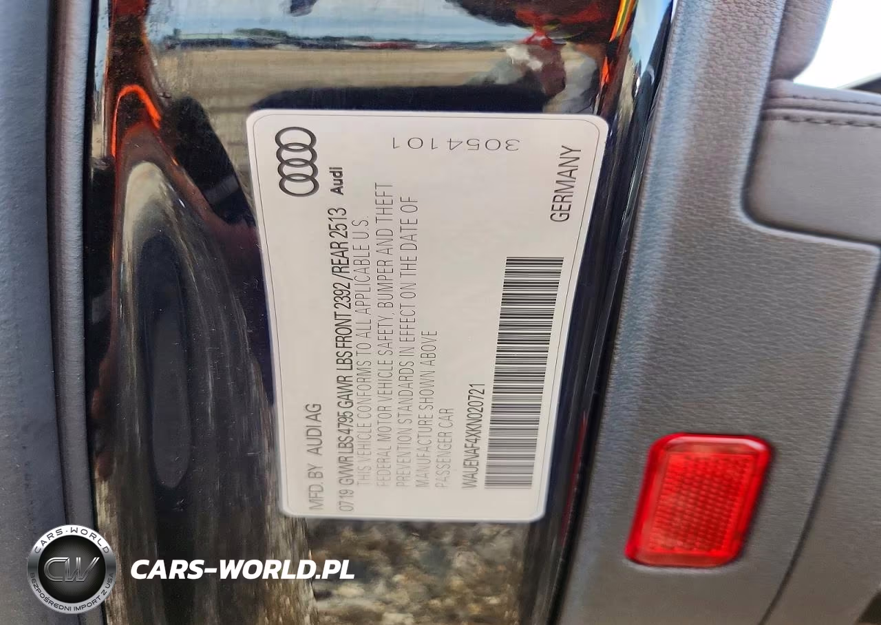 2019 Audi A4 Premium Plus VIN:WAUENAF4XKN020721 - 12