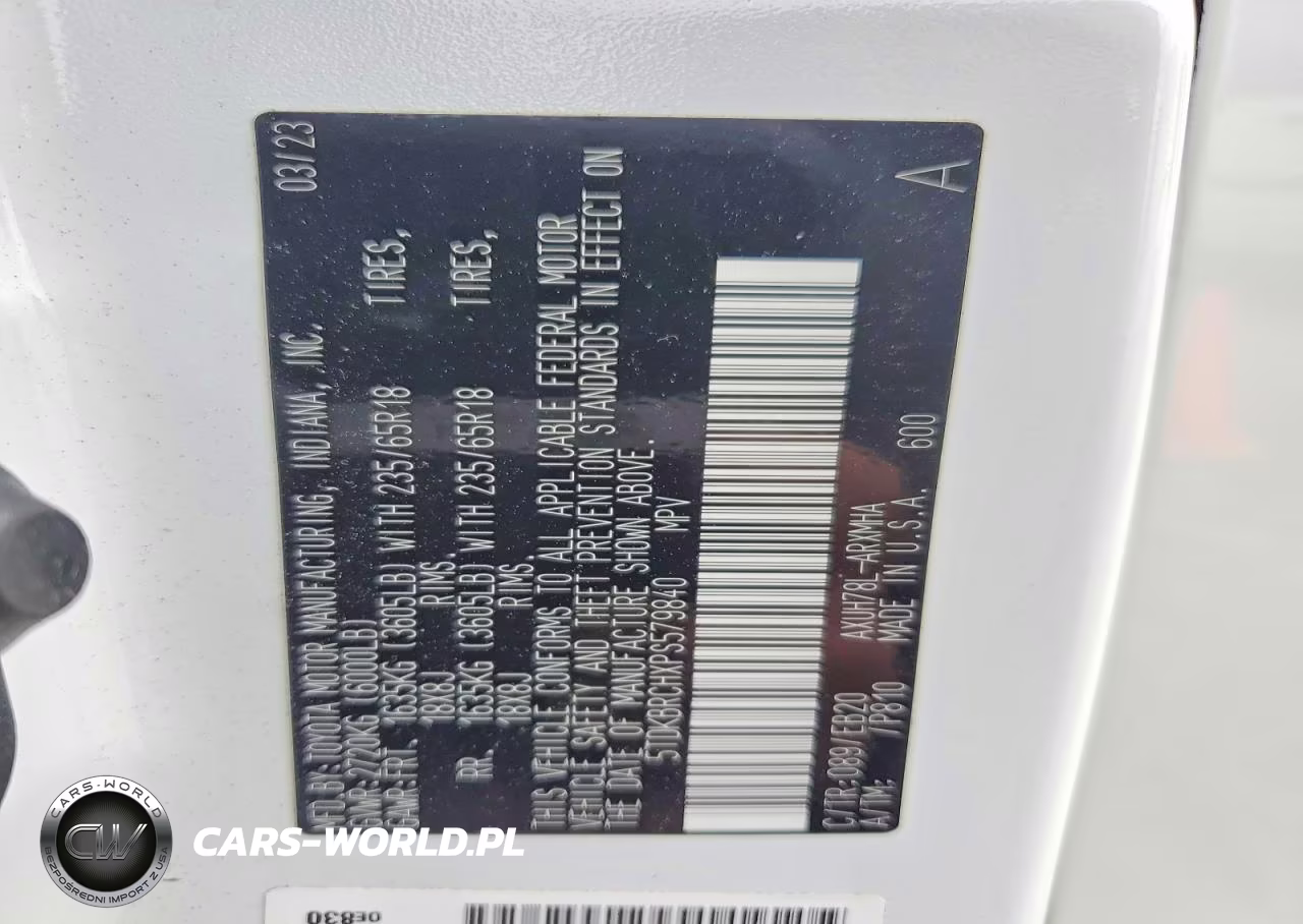 2023 Toyota Highlander Hybrid Xle VIN:5TDKBRCHXPS579840 - 13