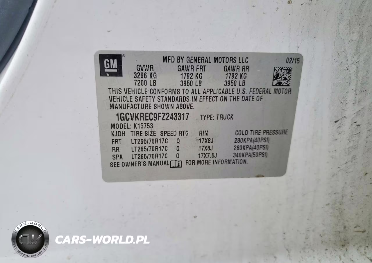 2015 Chevrolet Silverado K1500 Lt VIN:1GCVKREC9FZ243317 - 12