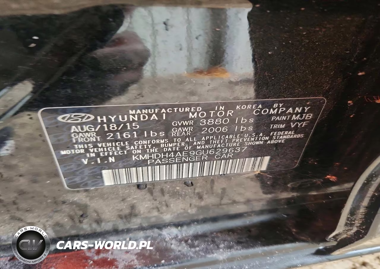 2016 Hyundai Elantra Limited VIN:KMHDH4AE9GU629637 - 12