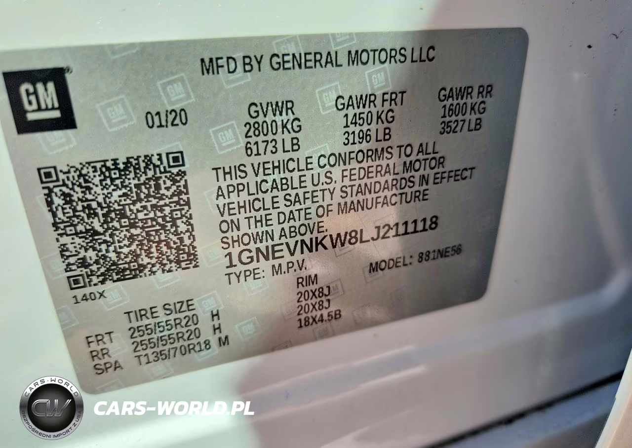 2020 Chevrolet Traverse High Country VIN:1GNEVNKW8LJ211118 - 14