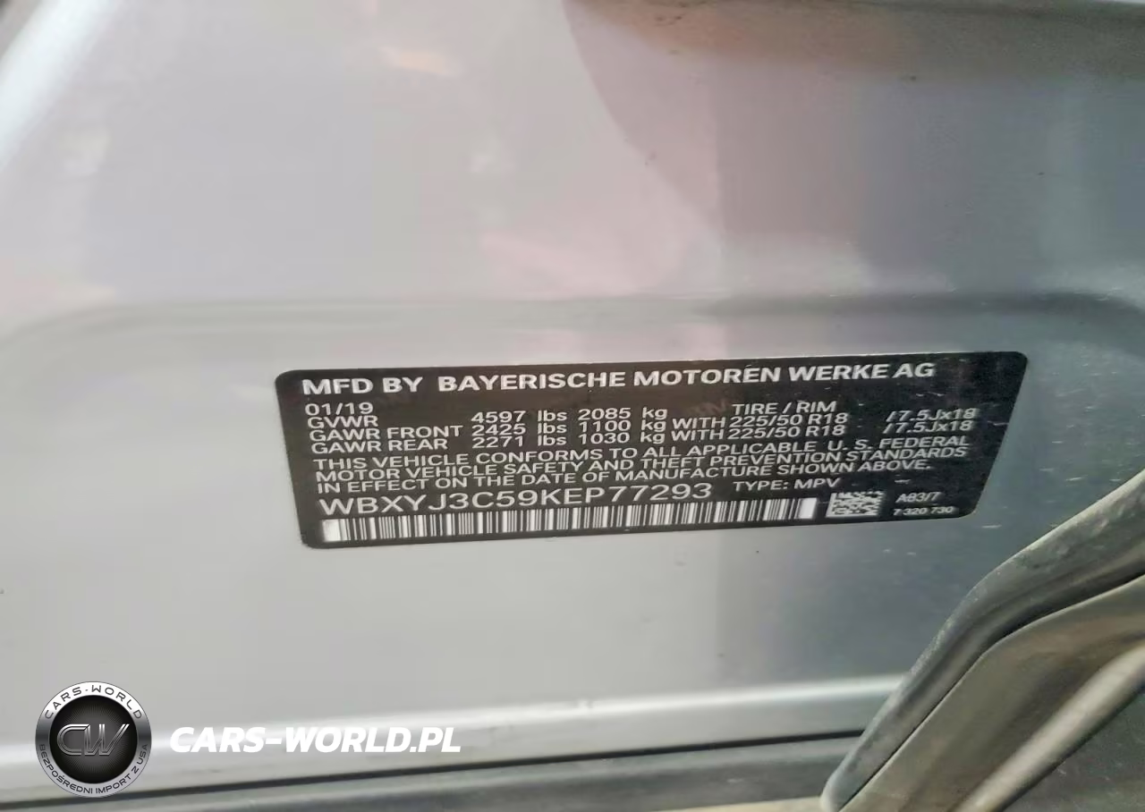 2019 BMW X2 Sdrive28I VIN:WBXYJ3C59KEP77293 - 13