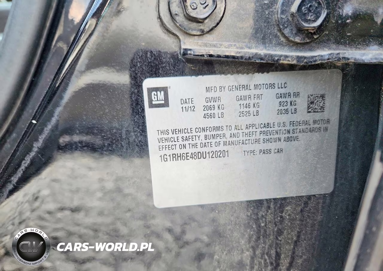 2013 Chevrolet Volt VIN:1G1RH6E48DU120201 - 12