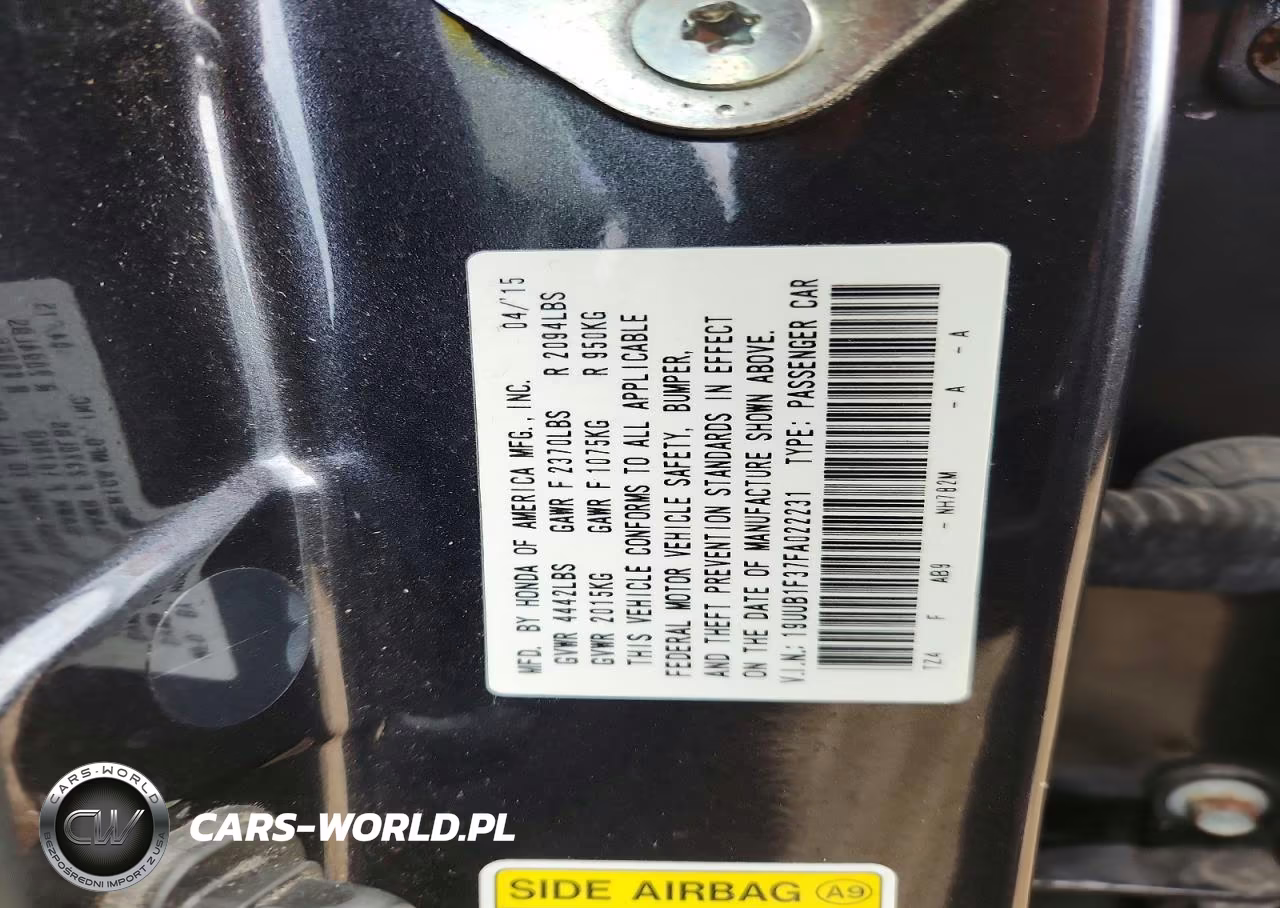2015 Acura Tlx VIN:19UUB1F37FA022231 - 13