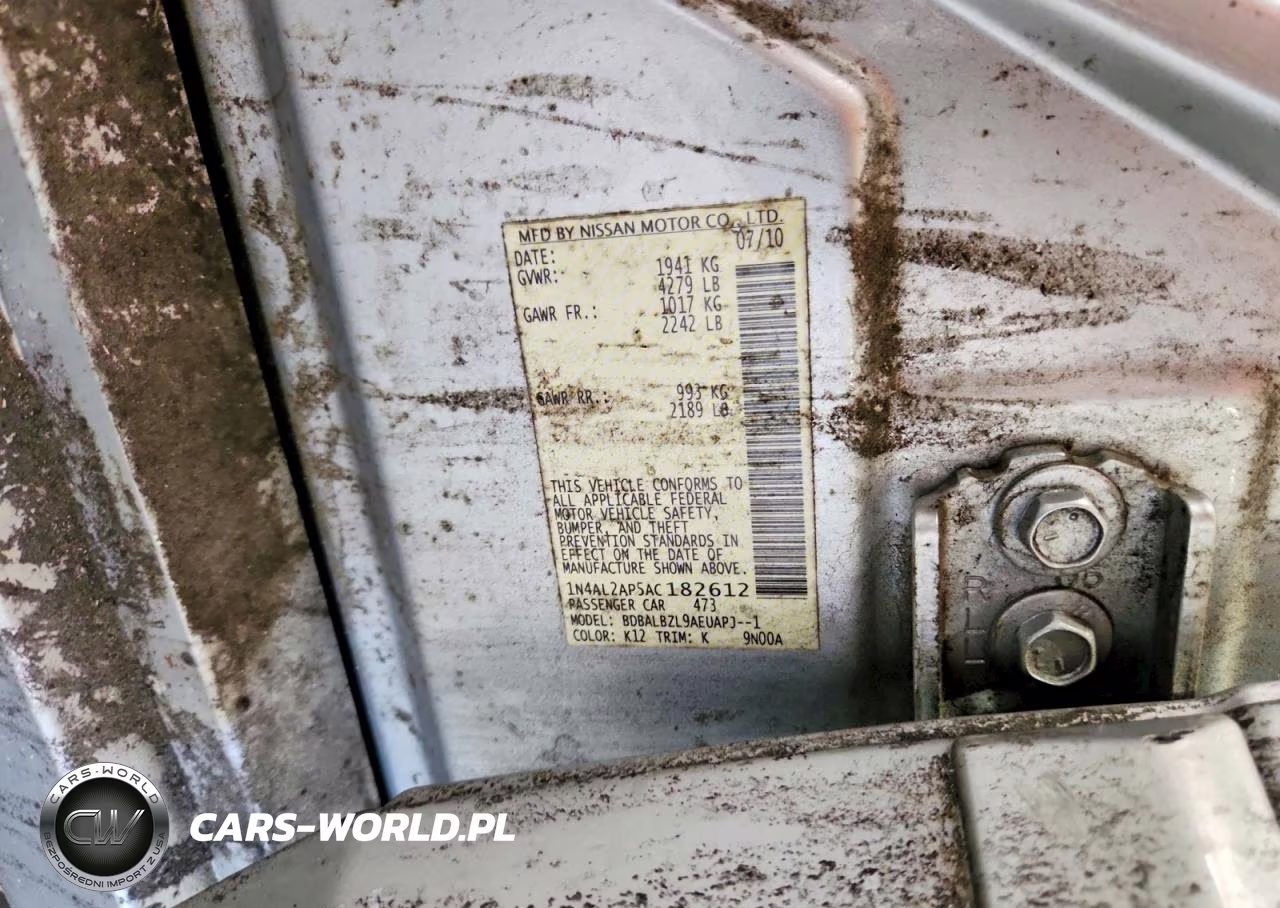2010 Nissan Altima 2.5 VIN:1N4AL2AP5AC182612 - 12