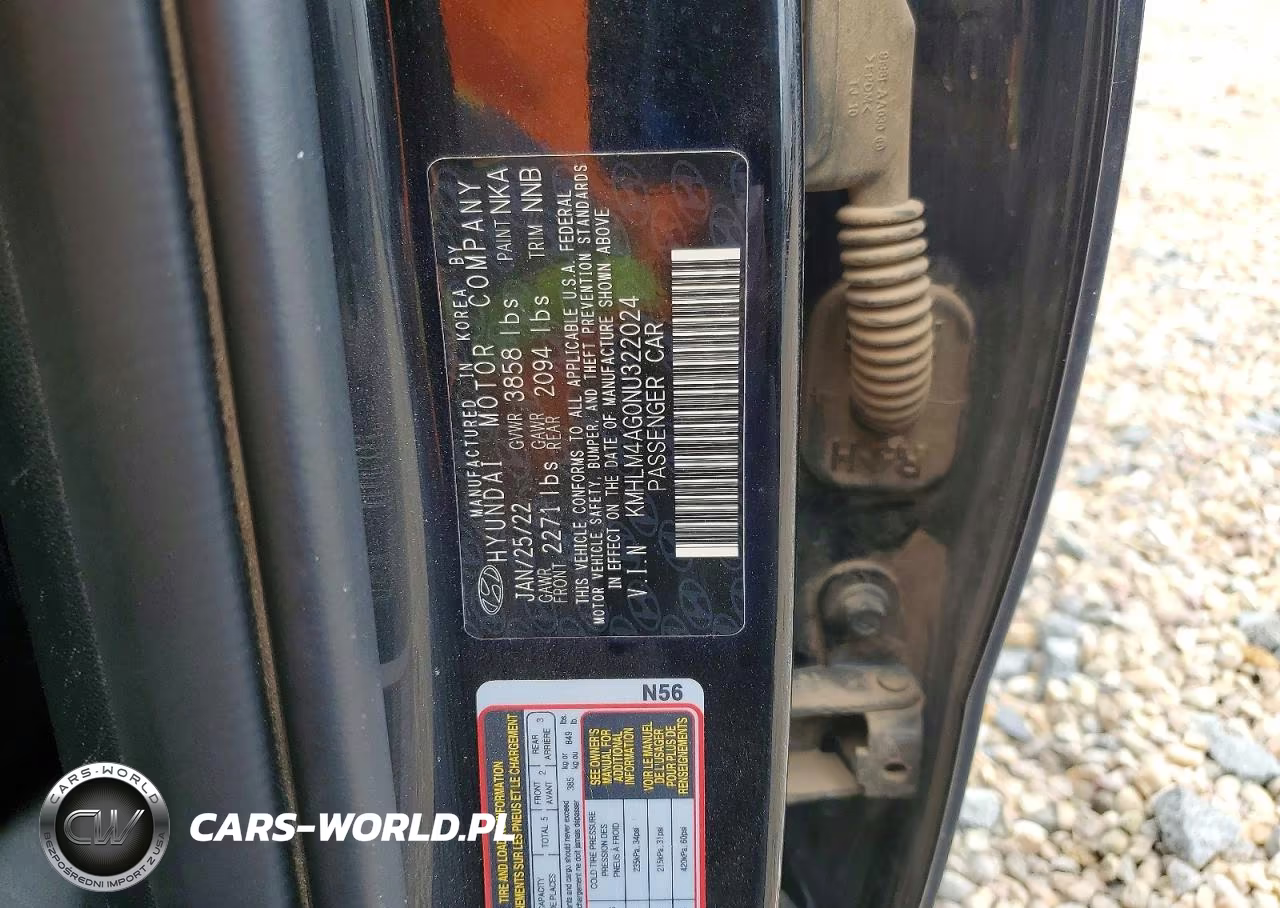 2022 Hyundai Elantra Sel VIN:KMHLM4AG0NU322024 - 12