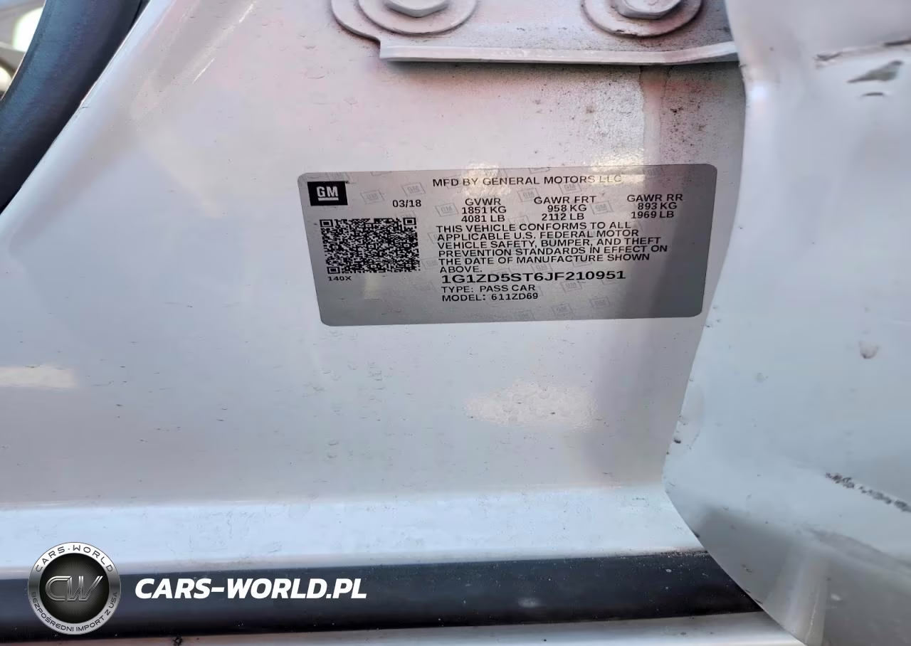 2018 Chevrolet Malibu Lt VIN:1G1ZD5ST6JF210951 - 12