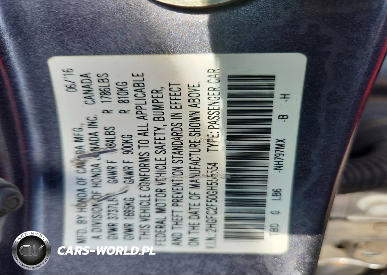 2016 Honda Civic Lx VIN:2HGFC2F50GH555554 - 12