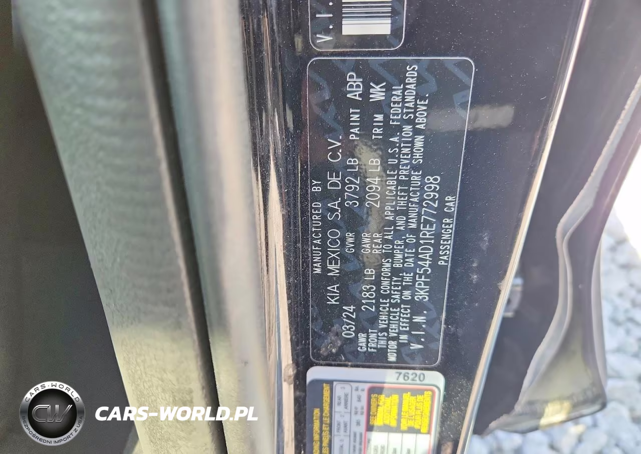 2024 Kia Forte Gt Line VIN:3KPF54AD1RE772998 - 12
