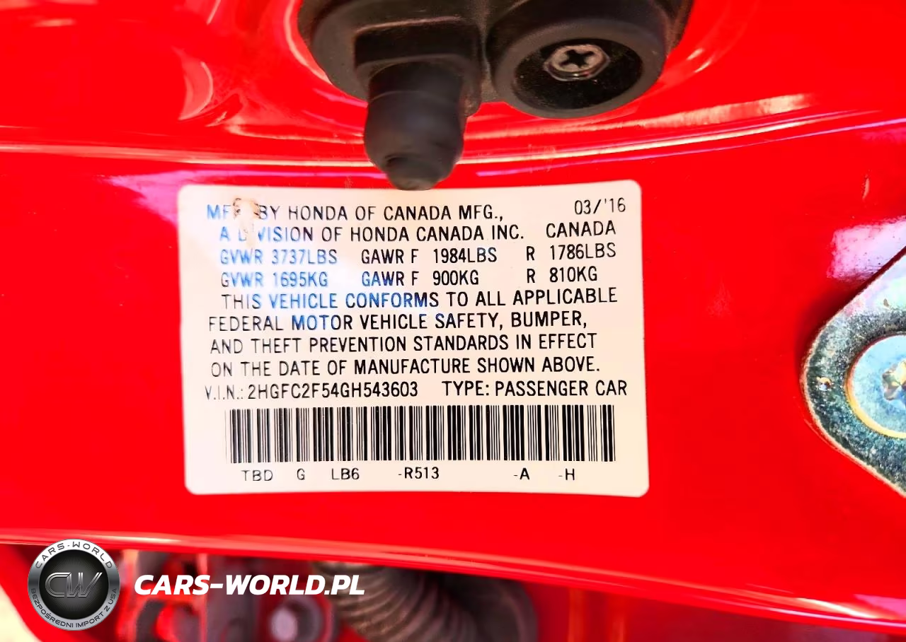 2016 Honda Civic Lx VIN:2HGFC2F54GH543603 - 12