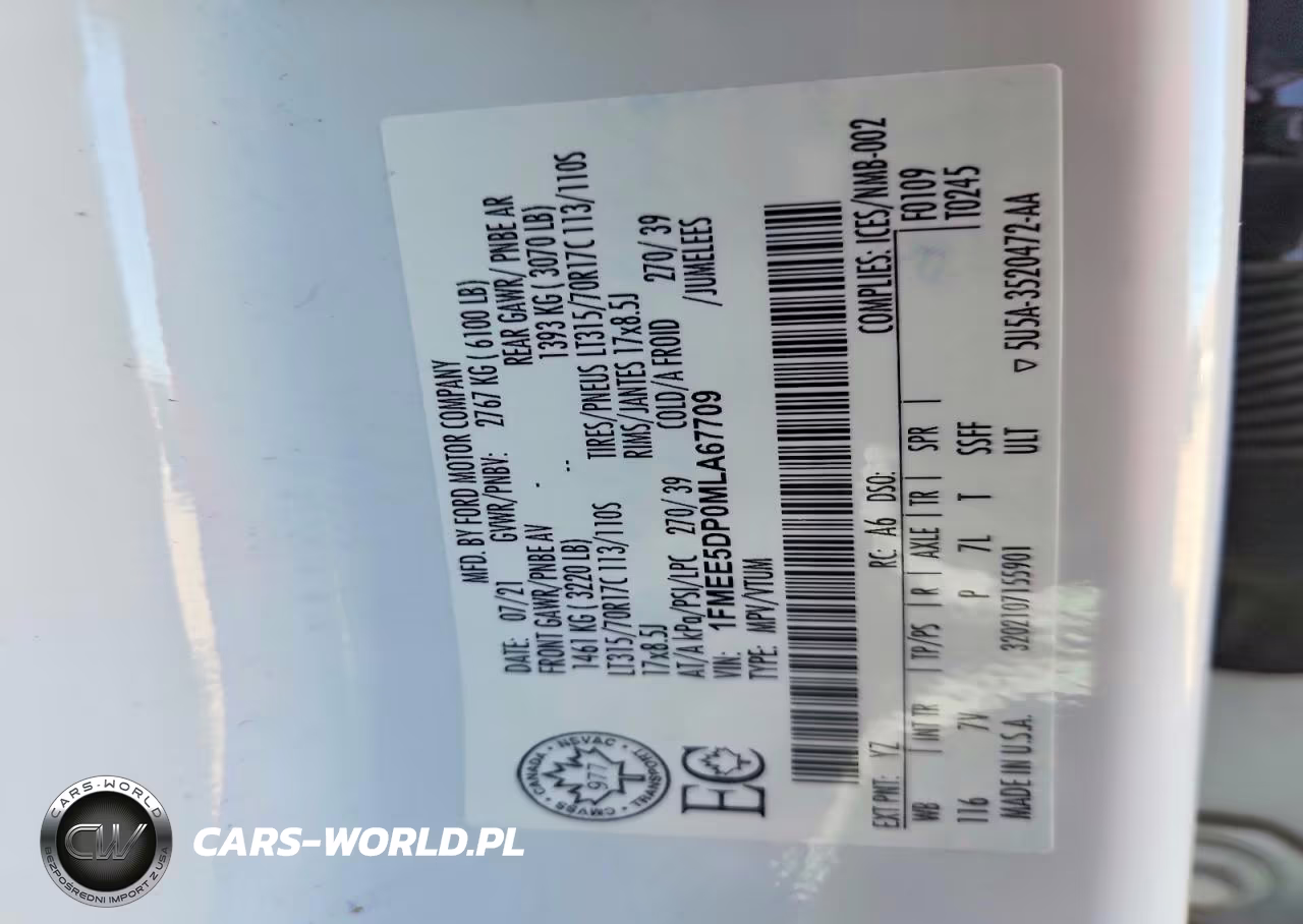 2021 Ford Bronco Base VIN:1FMEE5DP0MLA67709 - 13