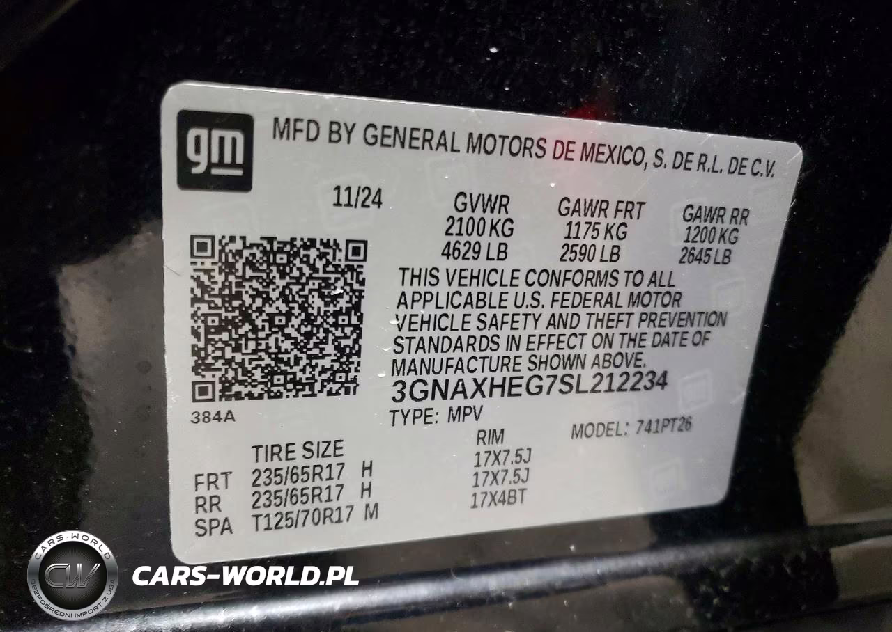 2025 Chevrolet Equinox VIN:3GNAXHEG7SL212234 - 13