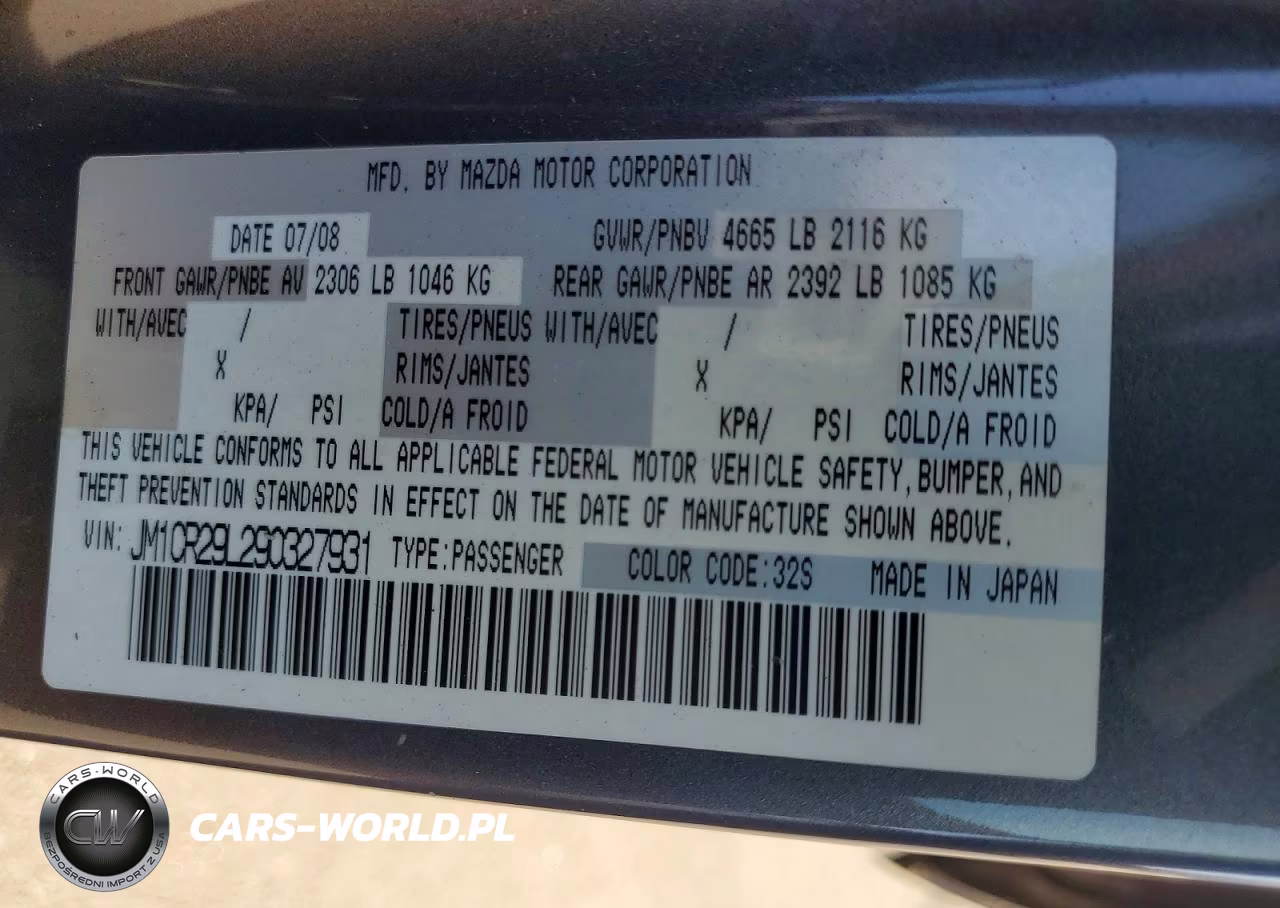 2009 Mazda 5 VIN:JM1CR29L290327931 - 13