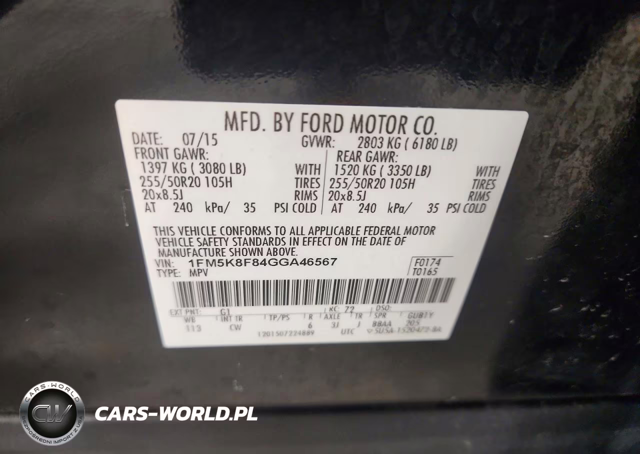 2016 Ford Explorer Limited VIN:1FM5K8F84GGA46567 - 13