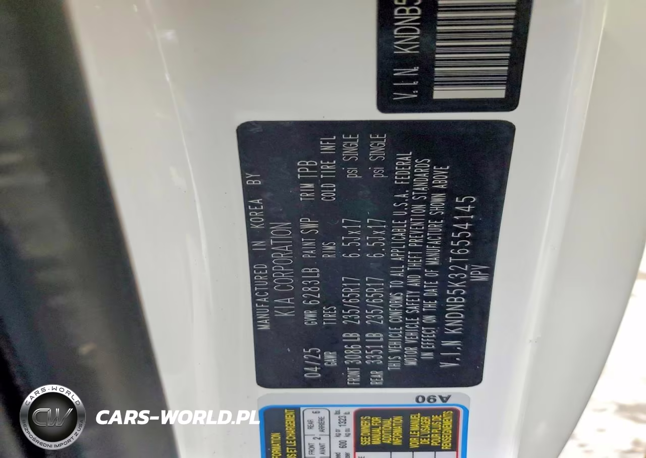 2026 Kia Carnival Lxs VIN:KNDNB5K32T6554145 - 14