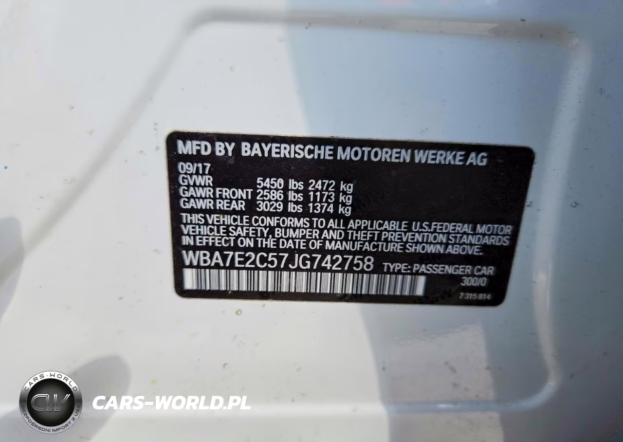 2018 BMW 740 I VIN:WBA7E2C57JG742758 - 12