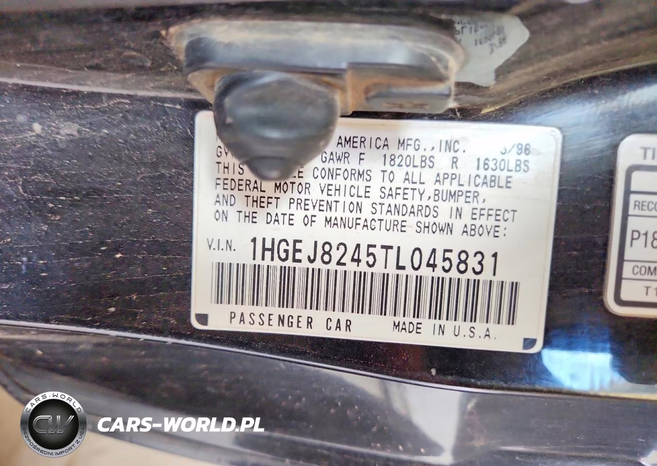 1996 Honda Civic Ex VIN:1HGEJ8245TL045831 - 13