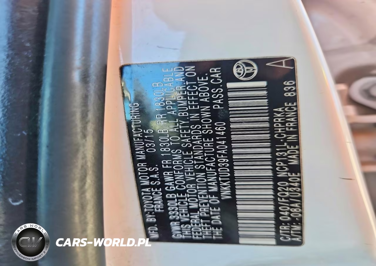 2015 Toyota Yaris 5-Door L VIN:VNKKTUD39FA041460 - 12