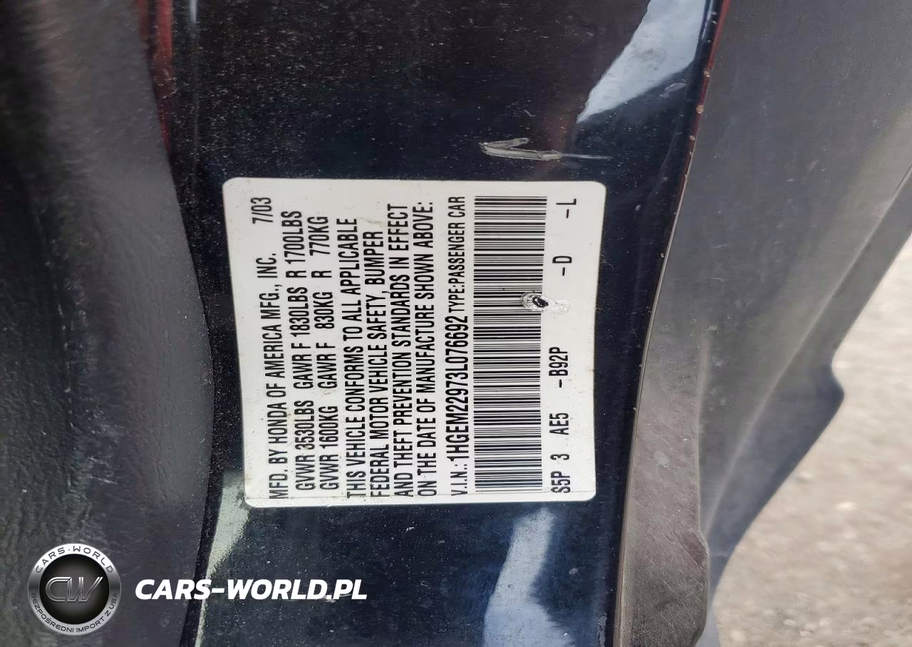 2003 Honda Civic Ex VIN:1HGEM22973L076692 - 13
