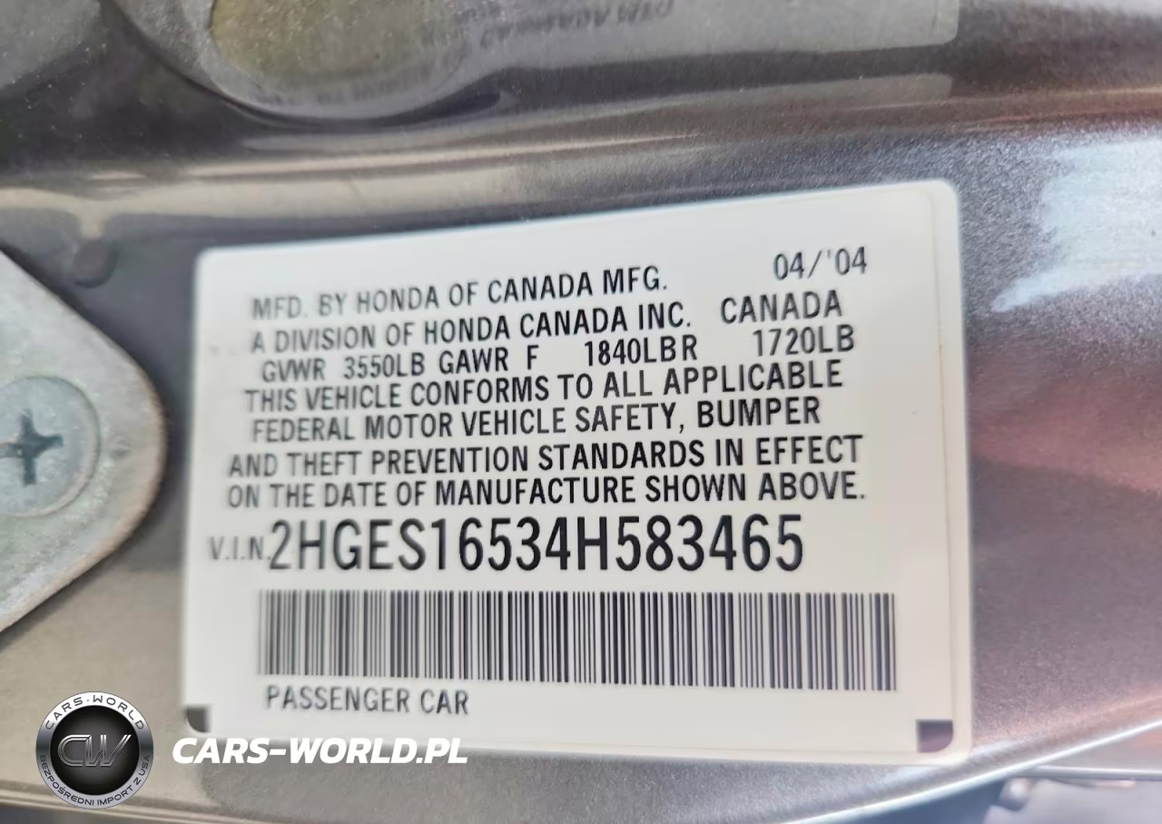 2004 Honda Civic Lx VIN:2HGES16534H583465 - 12