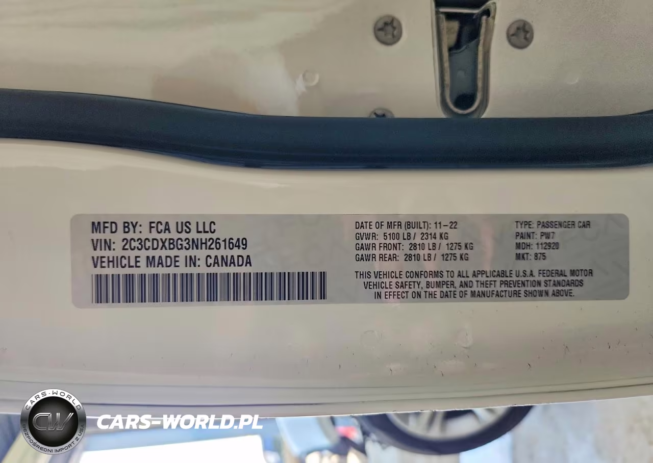 2022 Dodge Charger Sxt VIN:2C3CDXBG3NH261649 - 13